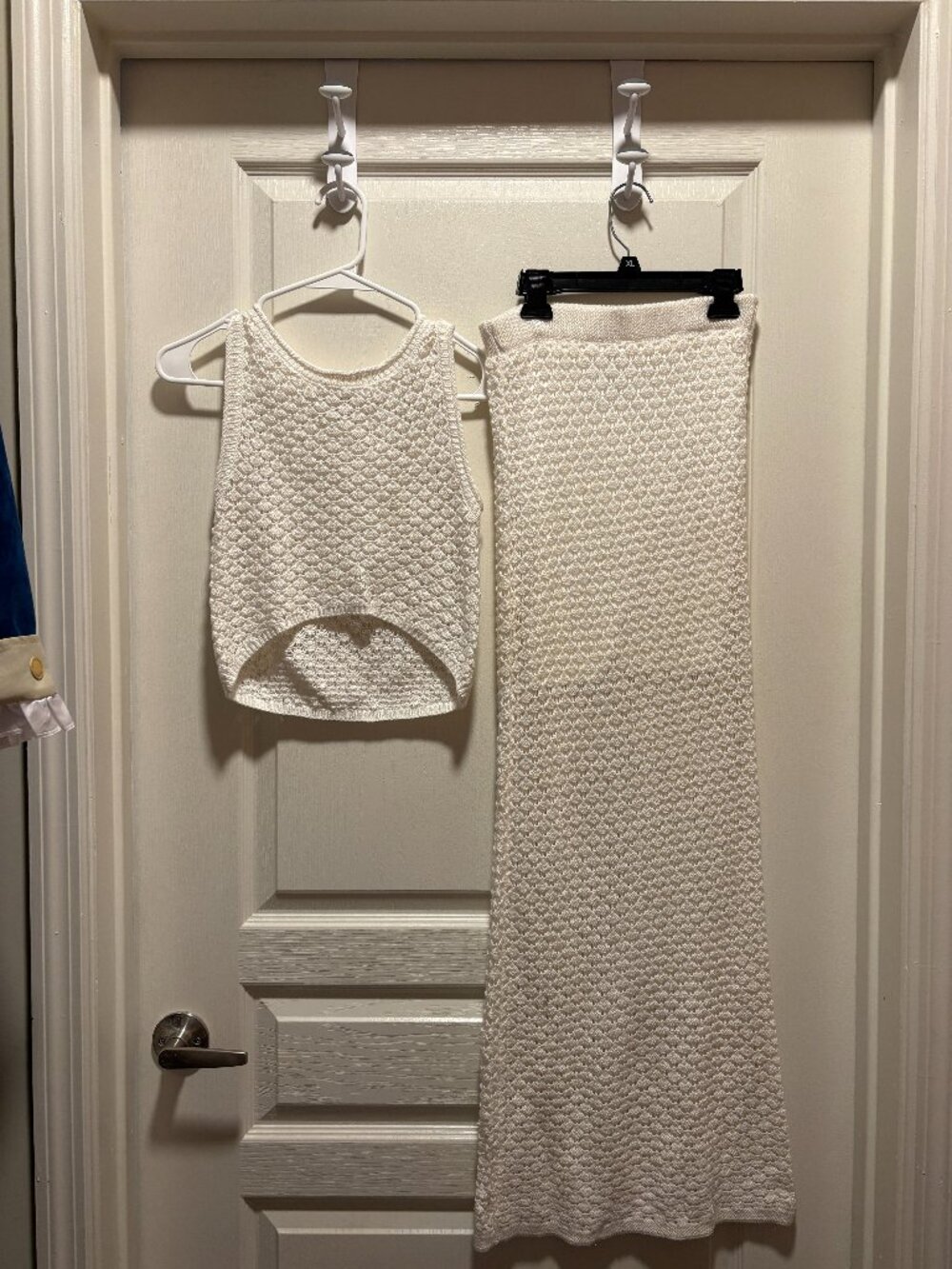 XS WHITE KNIT SET